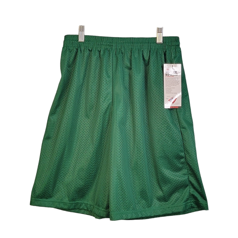 A4 Zephyr No-Snag A4 Technical Fabric Vintage Y2K Green Mesh Activewear Shorts L